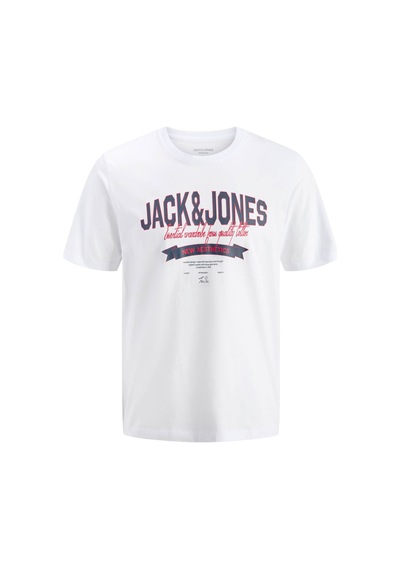 Jack & Jones Jjelogo Tee Ss O-neck 2 Col Ss26 Sn Beyaz Erkek T-shirt 12288016 Bright White