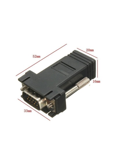 Rj45 Vga Ekleme Ek 30 Metre Uzatıcı Cat5/6 Monitör Extender - 2 Adet