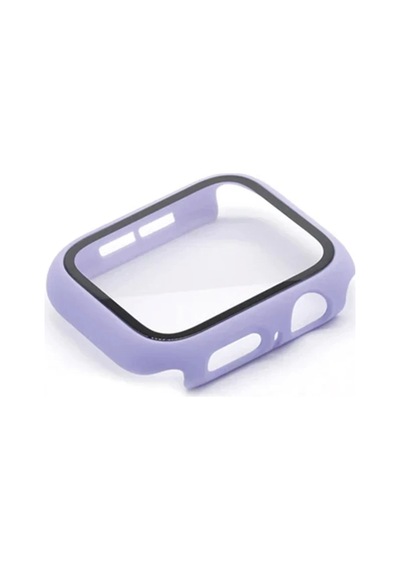 Apple Watch 38mm Uyumlu Camlı Kasa Ekran Koruyucu - Lila