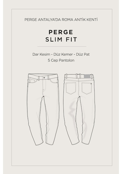 Avva Erkek Haki Klasik Bel Soft Touch Pamuklu Slim Fit Pantolon B003038
