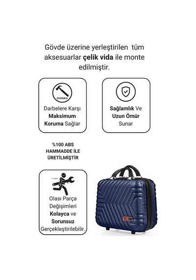 G&D Polo Suitcase Abs Seyahat Makyaj Çantası