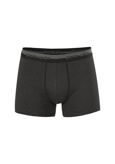 Pierre Cardin Erkek 3'lü Boxer Çizgili/düz Lacivert