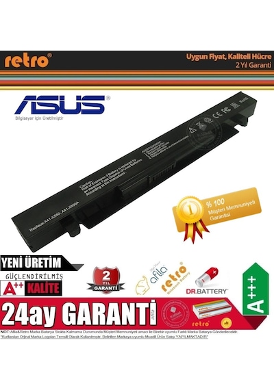 Asus Uyumlu R510L R510La R510Lav R510Lb R510Lc Notebook Bataryası Pili