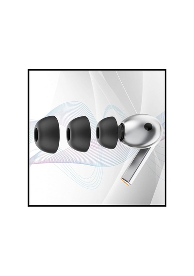 Samsung Galaxy Buds3 Pro / Buds4 Pro Uyumlu Üç Boyut Premium Yedek Silikon Kulaklık Uçları S, M, L Siyah