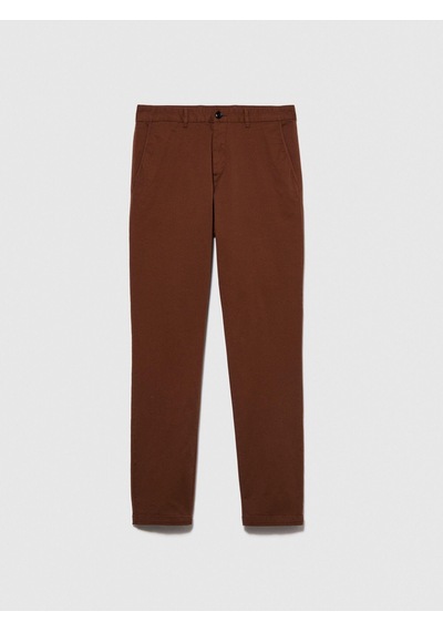 Sisley Slim Fit Esnek Chino Pantolon Erkek Kahverengi Pantolon - 323a4aıhsf021