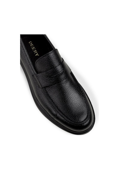 Deery Hakiki Deri Siyah Comfort Loafer Erkek Ayakkabı Siyah