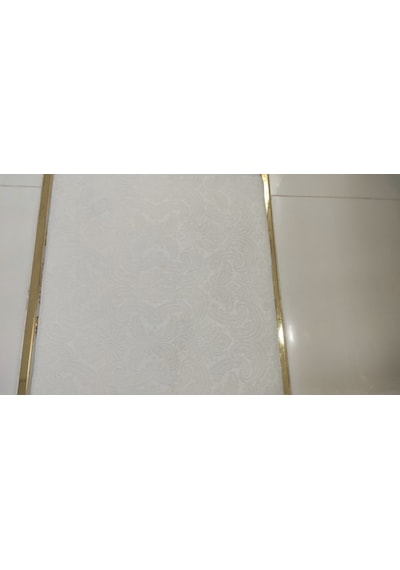 Gofraj Beyaz Banyo Halısı Klozet Takımı 3'Lü Set Beyaz