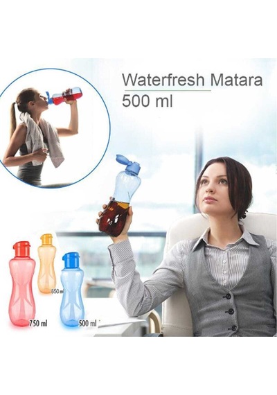 Waterfresh Lüks Matara 500 Ml Yeşil Beyaz Plastik Diğer