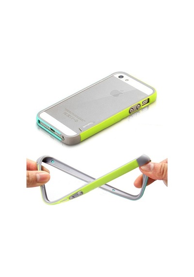 Fitcase Apple Uyumlu iPhone 4S Kılıf Walnutt Bumper Koruyucu Arka Kapak