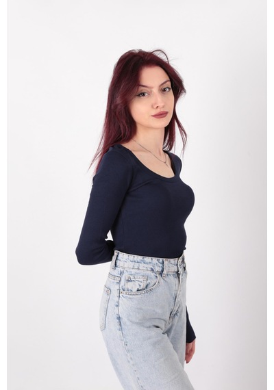 Busem W0011619 Kadın Bluz Lacivert