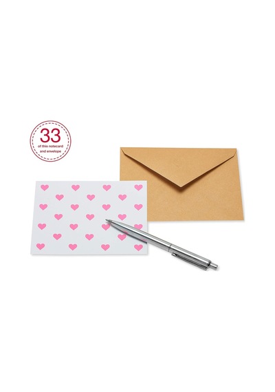 American Greetings Zarflı Boş Kartlar, Kalp Mektup Kağıdı, 200 Adet