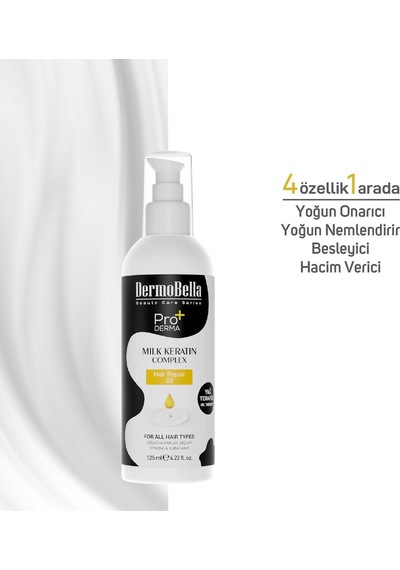 Milk Keratin Complex Besleyici Ve Onarıcı Saç Bakım Yağı 125 Ml