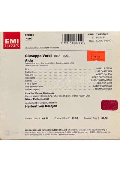 Plak Değildir Cd Dir Cd Verdi Aida 3 Cd Lik Set