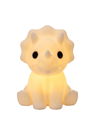 Fibrika Store Triceratops Dekoratif Gece Lambası Beyaz
