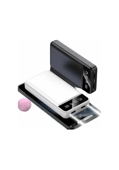 4 Çıkışlı 20.000 Mah Powerbank Uzun Pil Semeglbl - 26 Ömürlü Tnabilir Çok Renkli