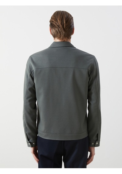 Lcw Vision Yeşil Slim Fit Gömlek Yaka Erkek Ceket