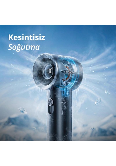 Acefast Taşınabilir Dijital Ekran Mini Fan - Yf1