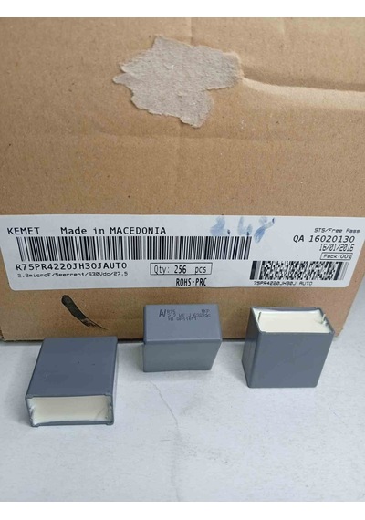 R75pr4220jh30jauto 2.2mf 630v Kemet Polyester Kondansatör 5 Adet