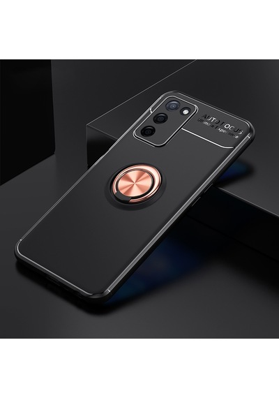 Oppo A55 5G Kılıf Zore Ravel Yüzüklü Silikon Kılıf