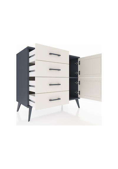 Hyperion Şifonyer Tek Raflı 4 Çekmeceli 2 Kapaklı 88x44x80 Antrasit-aytaşı Aytaşı Hyperion Şifonyer Tek Raflı 4 Çekmeceli 2 Kapaklı 88x44x80 Antrasit-aytaşı Aytaşı