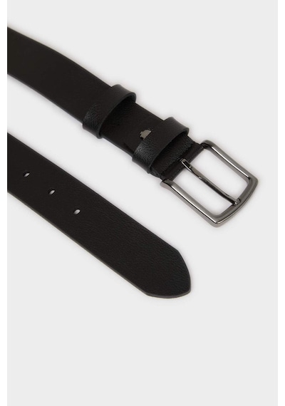 Defacto Erkek Dikdörtgen Toka Suni Deri Jean Kemeri H6864axnsbk27 Siyah-bk27