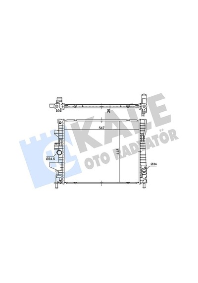 Kale 362675 Su Radyatörü Ford Focus 12 1.0 Ecoboost F1f18005ve F1f1 8005 Ve-f1f1 8005 Vd -