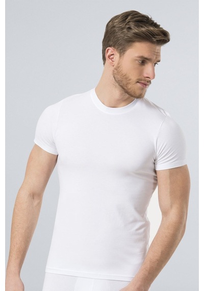 Türen Erkek Likralı T-shirt 164/beyaz 001