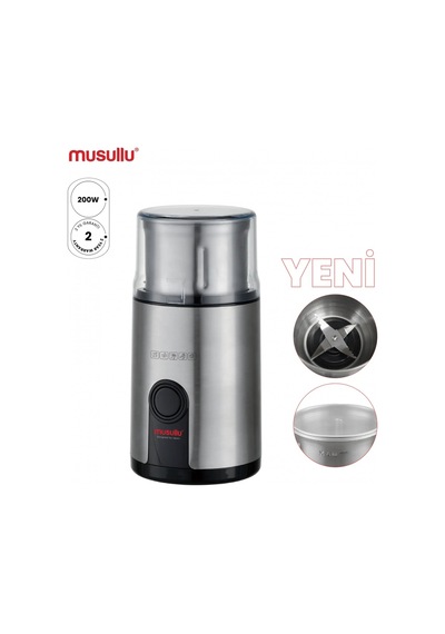Musullu Kahve Ve Baharat Öğütücü 200w Gri