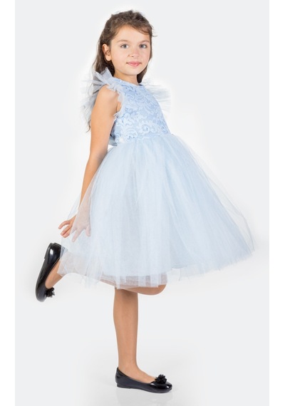 Mnk Baby & Kids Roza Dantel Tütü Kız Çocuk Abiye Elbise Mnk0546 001