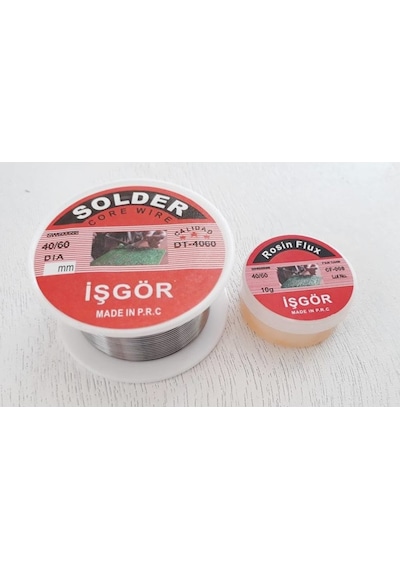 Lehim Pastası Ve Lehim Teli Lehimleme Kremi Solder 40/60 (452974209)