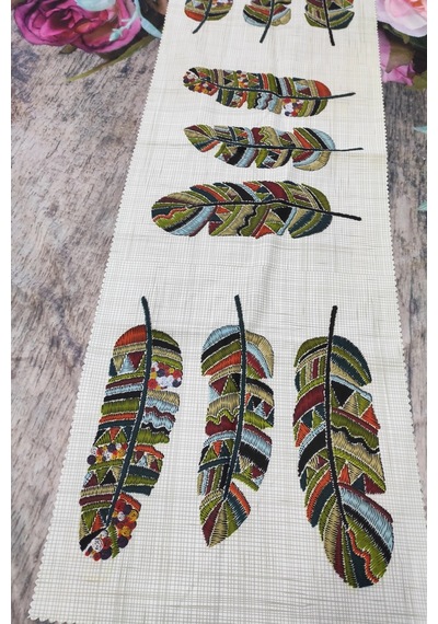 Dijital Baskılı Runner 40x140cm Renkli