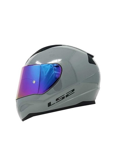 Ls2 Rapid 2 Race Full Face Motosiklet Kaskı Yarış Spoiler + Şeffaf + Gökkuşağı Vizörlü Nardo Gri