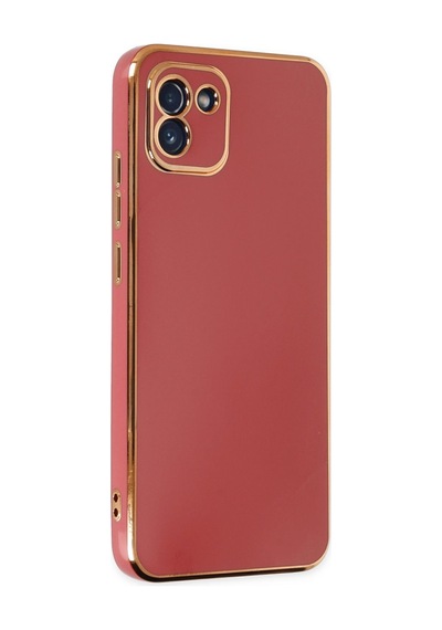 Samsung Galaxy  Uyumlu - A03 Kılıf Volet Silikon - Kırmızı