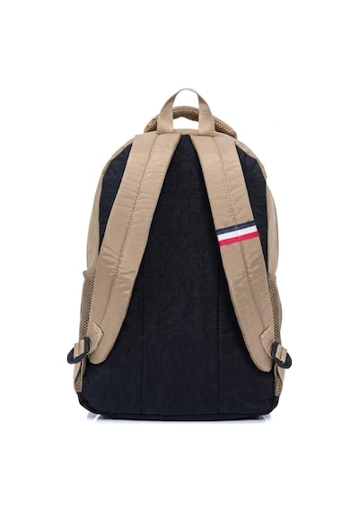 Cambridge Polo Club Minimalist Tasarım Unisex Çok Gözlü Sırt Çantası Bej