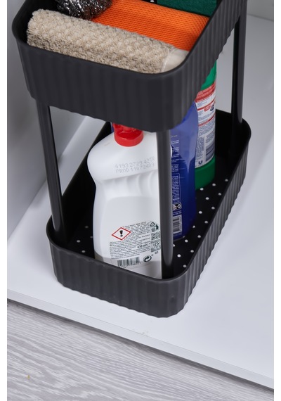 Elite - 2 Katlı Çok Amaçlı Pratik Mutfak Ve Banyo Organizer Düzenleyici Tekerleksiz Plastik 20 X 3 Diğer
