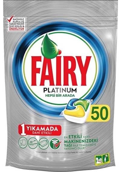 Fairy Platinum Limon 50 Adet Bulaşık Makinesi Kapsülü