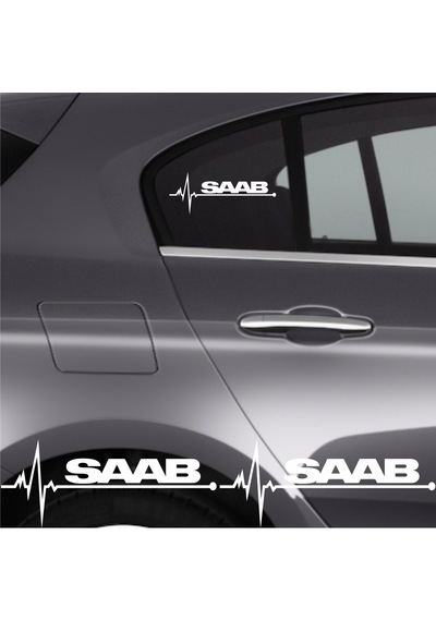 Saab 900 İçin Uyumlu Aksesuar Oto Ritim Sticker 2 Adet 20 9 Cm