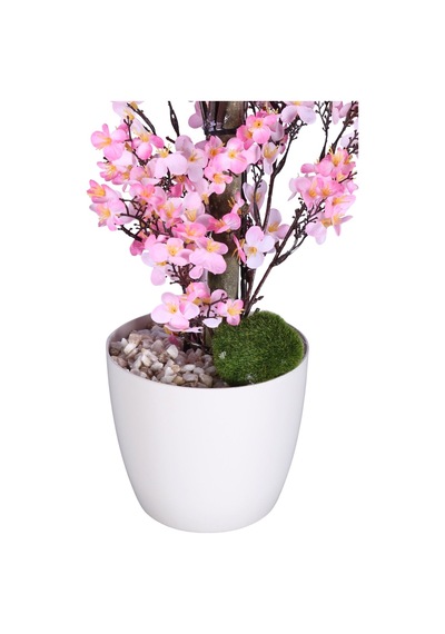 Yapay Çiçek Sitesi Yapay Mini Çiçekli Sakura Kayısı Ağacı 85 Cm Pembe Pembe
