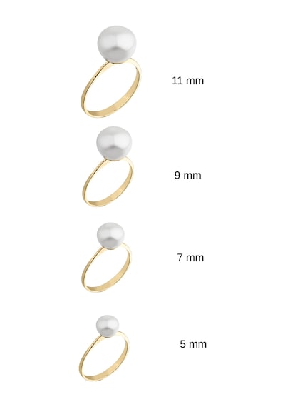 Tek Doğal İnci Yüzük 11 Mm