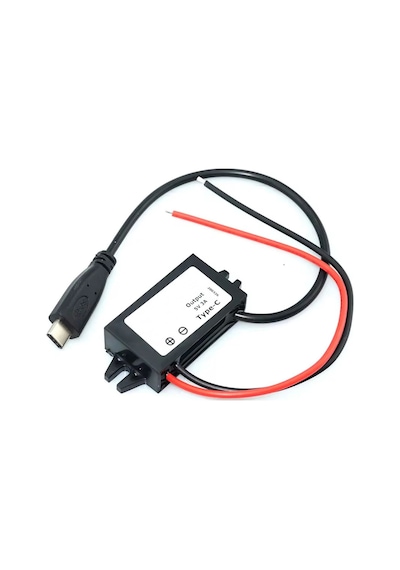 12.2v / 24v To Type-c 5v 3a Modül F35j5v3a 30cm Usb Kablolu Su Geçirmez Şarj Telefon Araba