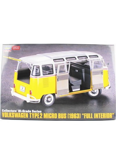 Hasegawa Ch48 51048 1/24 Ölçek, Volkswagen Type2 Micro Bus 1963 Komple İç Detaylı , Otomobil Plastik Model Kiti