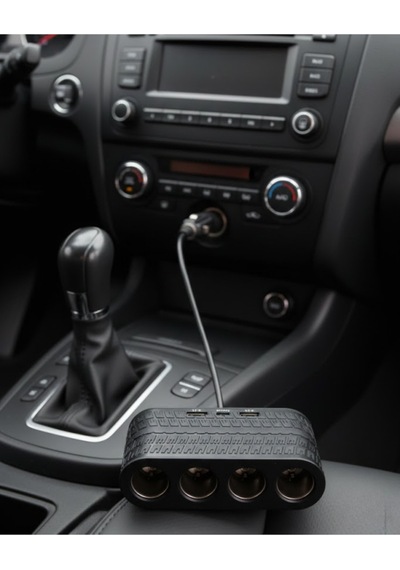 Araçlar İçin 4 Lü Çakmak Çoklayıcı Type C Usb Ve Koruma Sistemli -