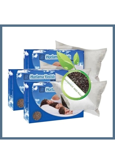 Buradabulabilirsin Süper Bonie Gürültüsüz Uyku Yastığı 3 Adet Karabuğday Yastığı 50x70cm Bbz Çok Renkli