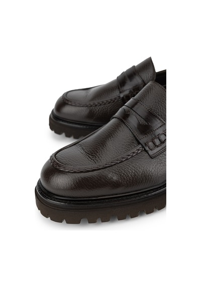 Tamer Tanca Erkek Hakiki Deri Kahverengi Loafer Ayakkabı 342 9901 Erk Ayk Sk26-27 Kahve Acma/gyk