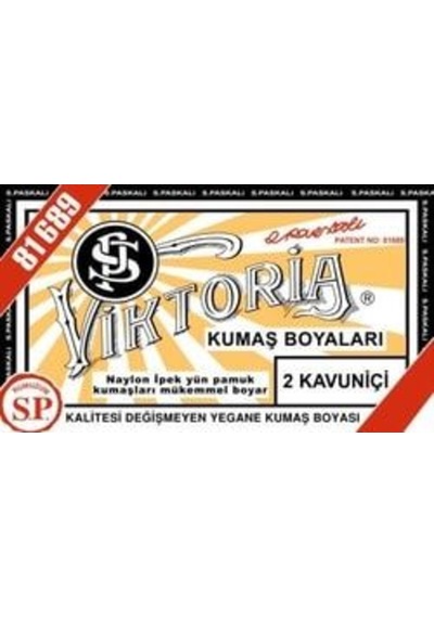 2 Kavuniçi Renk Kumaş Boyası Viktoria