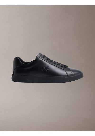 Calvin Klein Erkek Prof Cupsole Laceup Deri Detaylı Sneaker-14952 Siyah