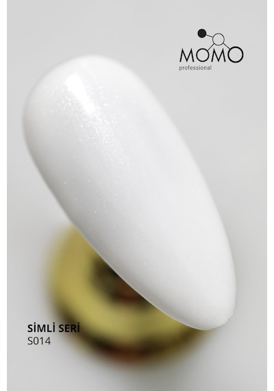 Momo Professional Kalıcı Oje S014 Simli Süt Beyazı 14 Ml
