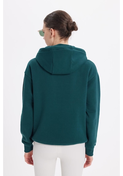Tudors Kadın Oversize Geniş Kesim Pamuklu Yumuşak Dokulu İçi Polarlı Basic Yeşil Kapüşonlu Sweatshirt-42093 Yeşil2 Tudors Kadın Oversize Geniş Kesim Pamuklu Yumuşak Dokulu İçi Polarlı Basic Yeşil Kapüşonlu Sweatshirt-42093 Yeşil2