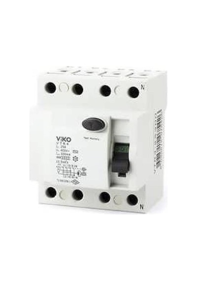 Viko Trifaze 4X40A 30Ma Kaçak Akım Rölesi