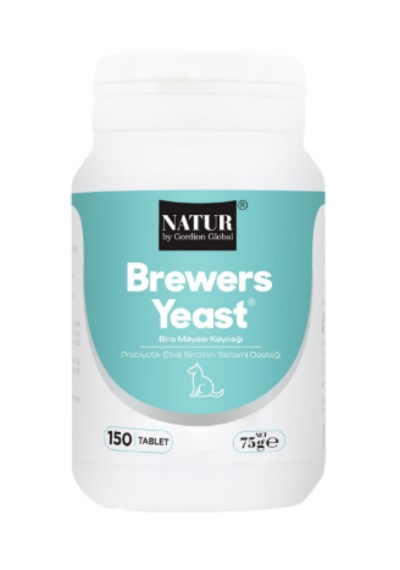 Natur Brewers Yeast Kedi Köpek Deri Tüy Sağlığı Ve Bağışıklık Destekleyici Bira Mayası 150 Tb